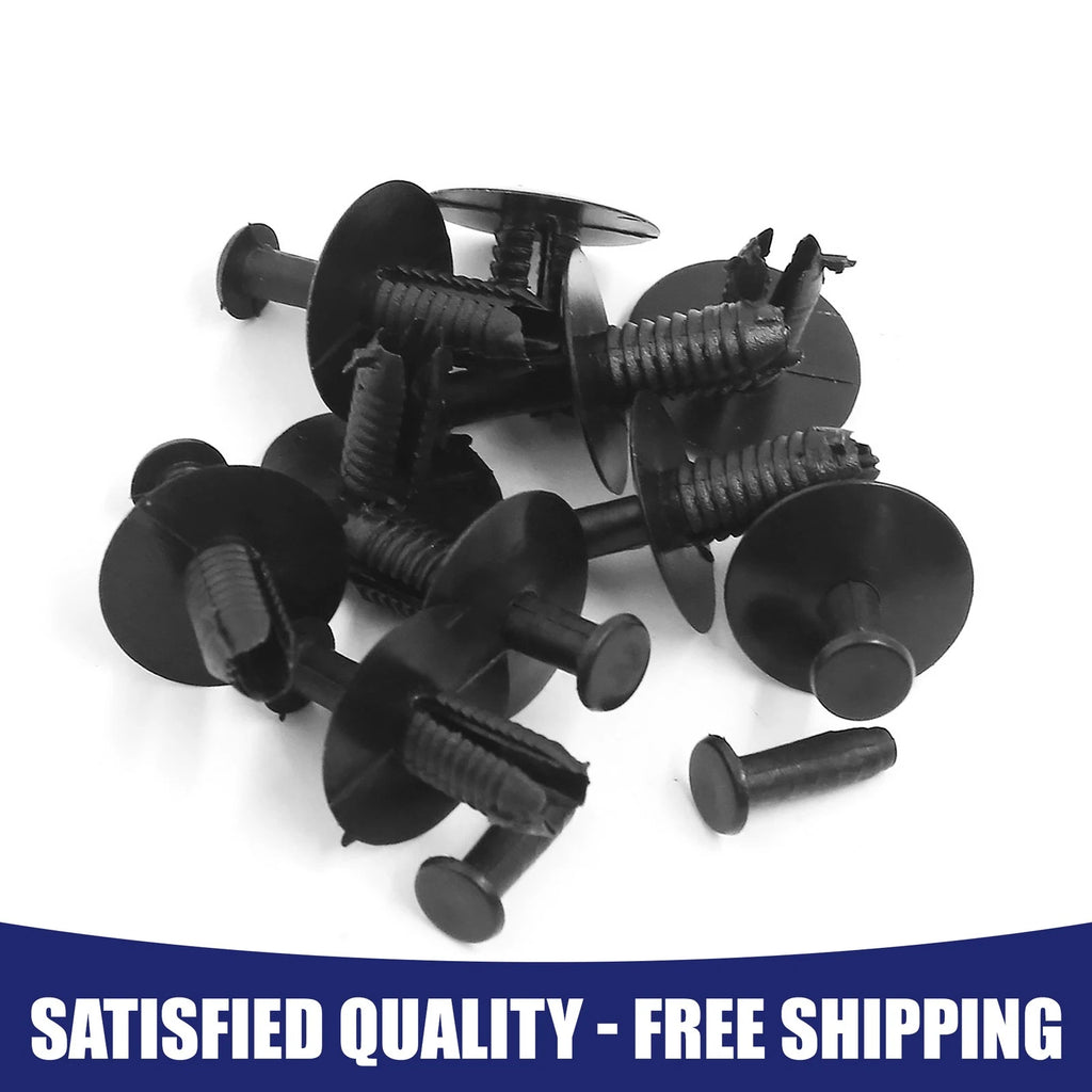 Set of 4 Hole Plastic Push-in Rivet Retainer Fasteners for BMW 