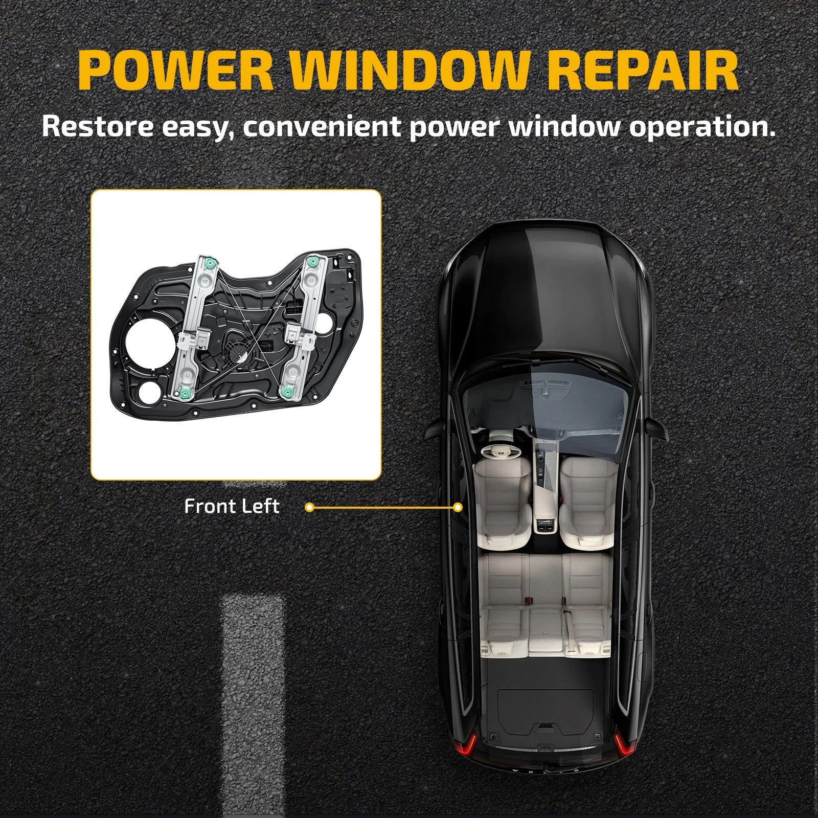 2 Pins Window Regulator with Motor for Chevy Cruze (2014â2015)