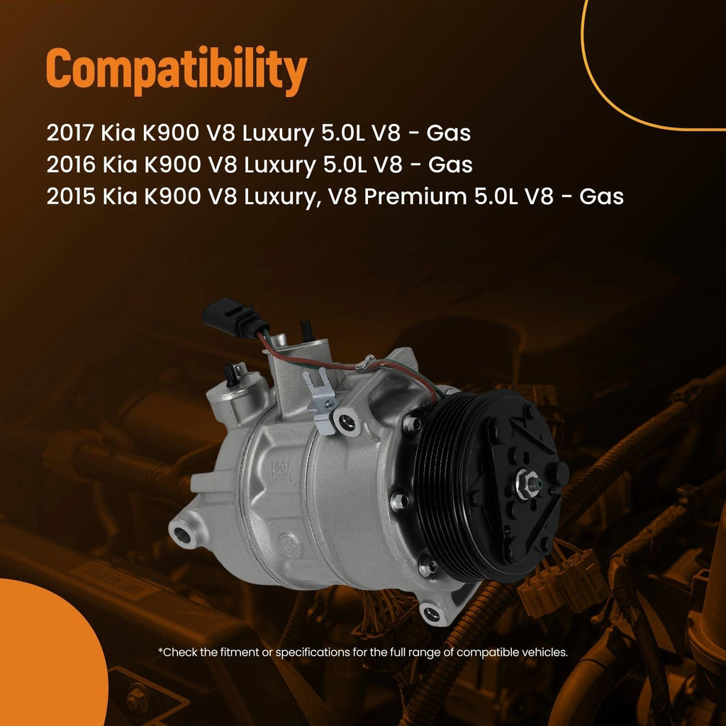 A/C Compressor 6-Groove for Volkswagen Jetta, Passat, Beetle (2016–2018)