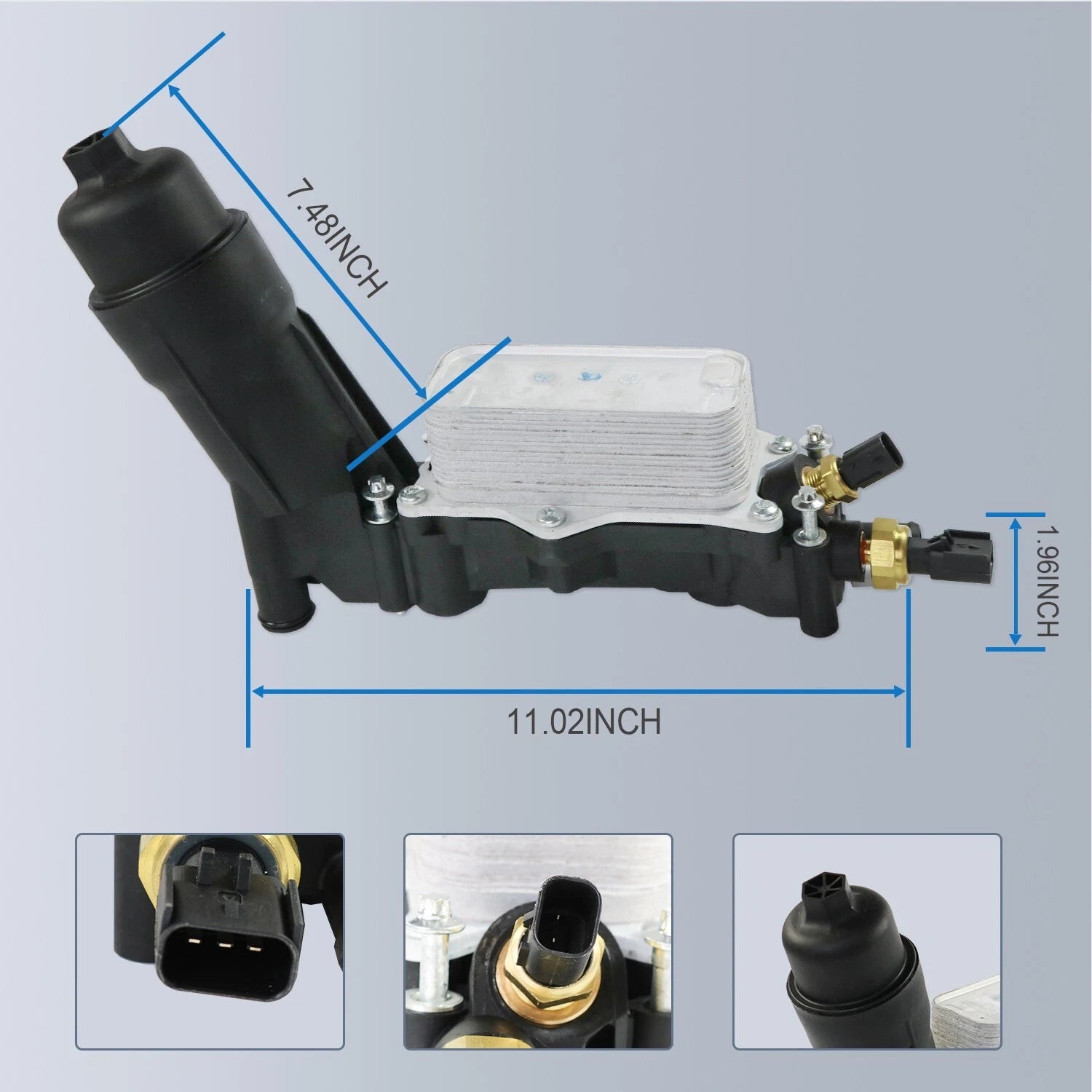 Oil Filter Cooler Housing Adapter for Chrysler Dodge Jeep Ram 3.6L (2011–2023)