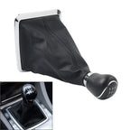 5 x Shift Gear Knob & Leather Dust Boot Cover for Ford Focus Mk2 (2005-2012)