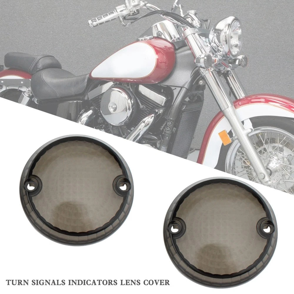 Turn Signal Lens Cover for Yamaha Kawasaki Vulcan 1500 VN (1996–2009) Smoke