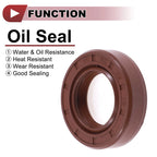 Set of 2 Oil Seal Rotary Shaft Seal FKM Rubber 22x38x10mm