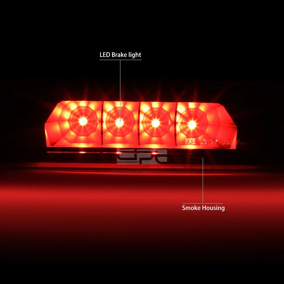Smoked Housing LED Tail Light for Jeep Cherokee (1997–2001)