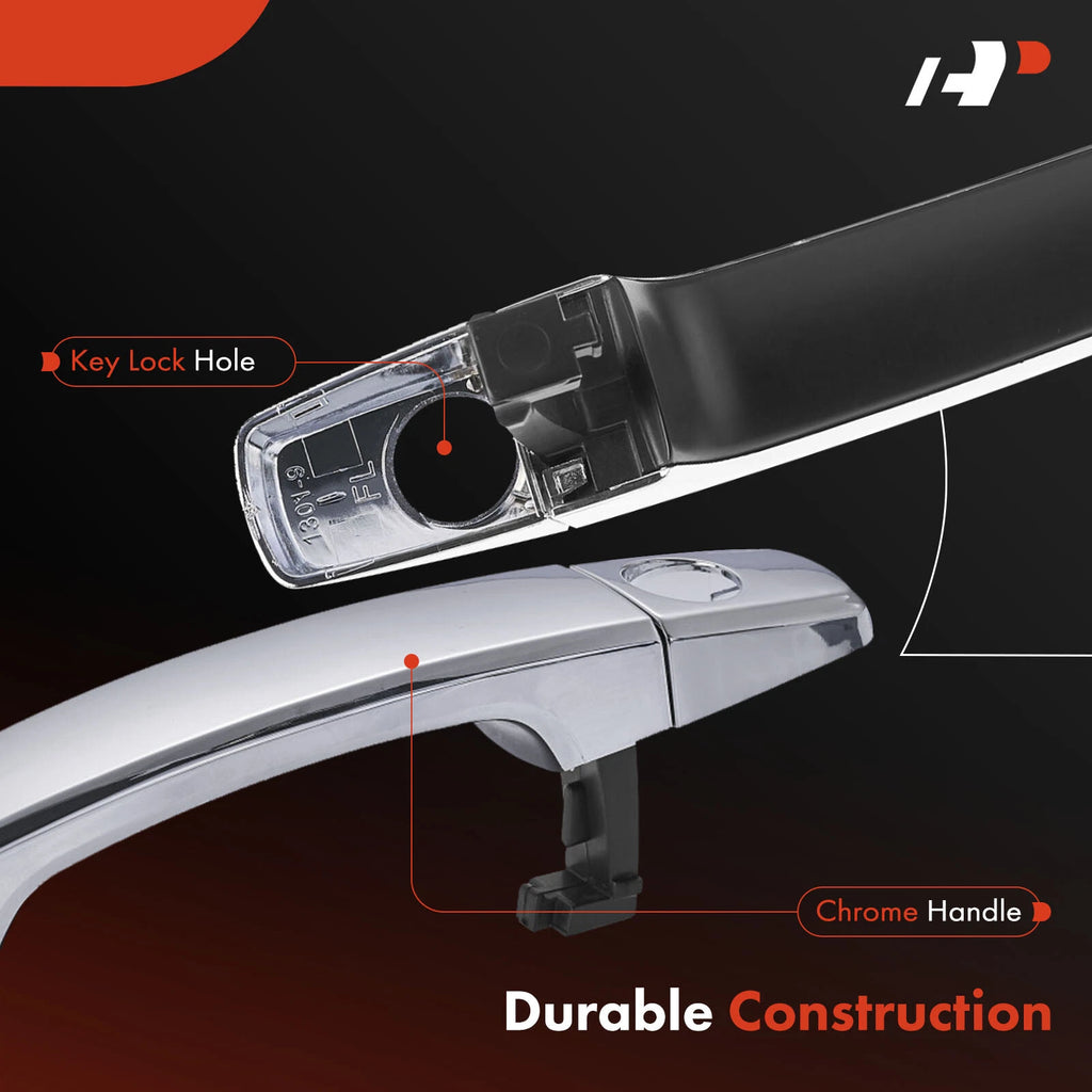 Front Driver Exterior Door Handle with Keyhole for Cadillac Chevy Buick