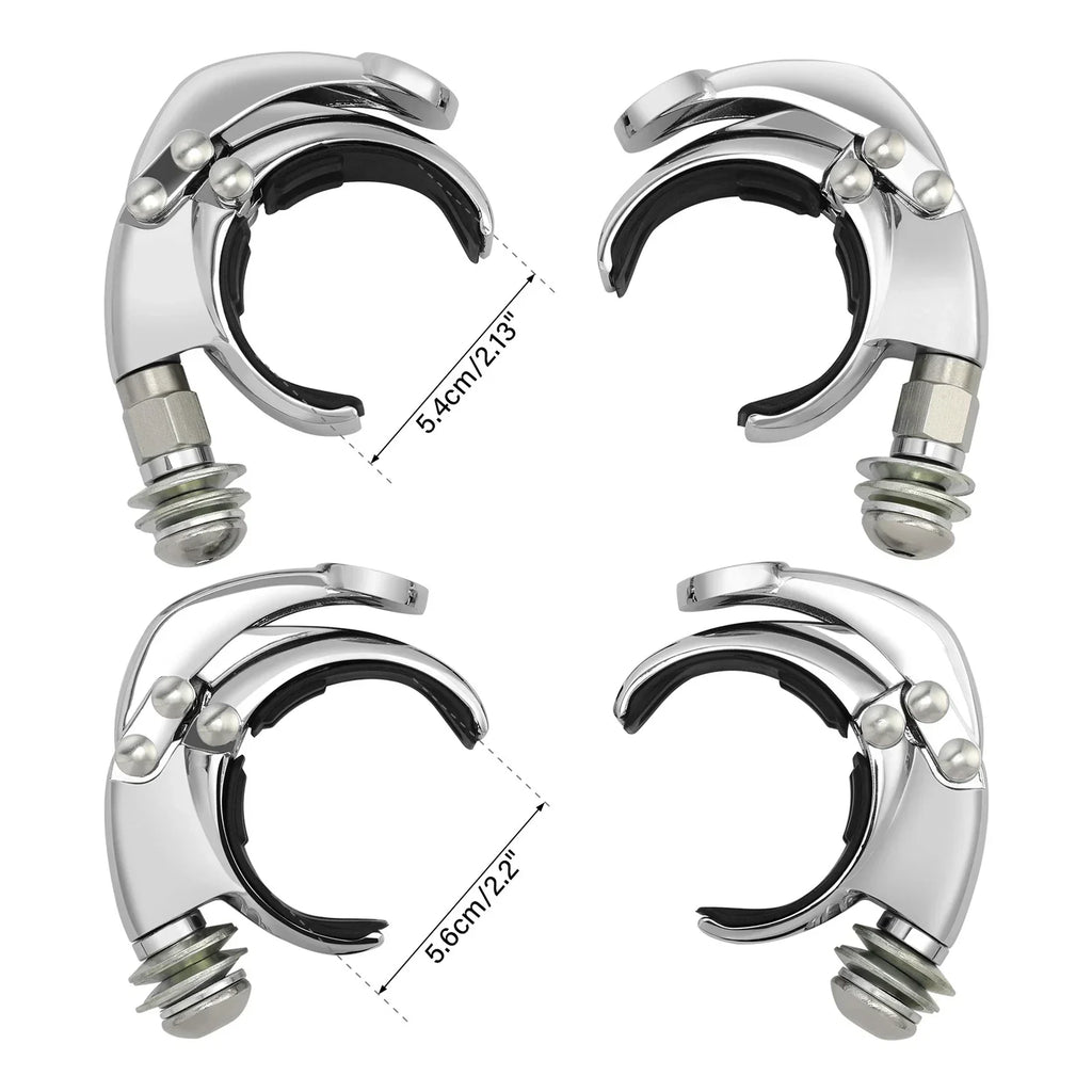 54mm 56mm Windshield Clamps for Harley Low Rider S FXLRS ST FXLRST (2020-2025)