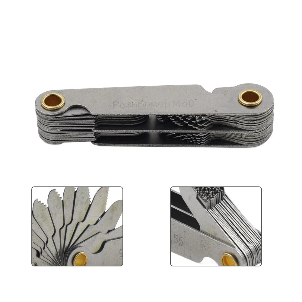 52pcs Pitch Cutting Gauge for Metric Inch Measurement