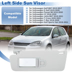 Left Side Sun Visor for Volkswagen Golf MK7 (2013–2017) 5GG857551 Gray