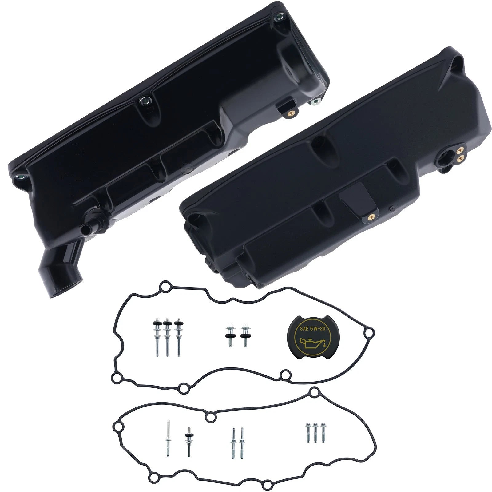 2PCS Valve Cover LH & RH for Ford Explorer Ranger Mountaineer 4.0L V6 (2006–2011)