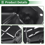 1 Pc Engine Oil Pan No. 215103C150 for Hyundai Sonata (2009–2010) Iron Black