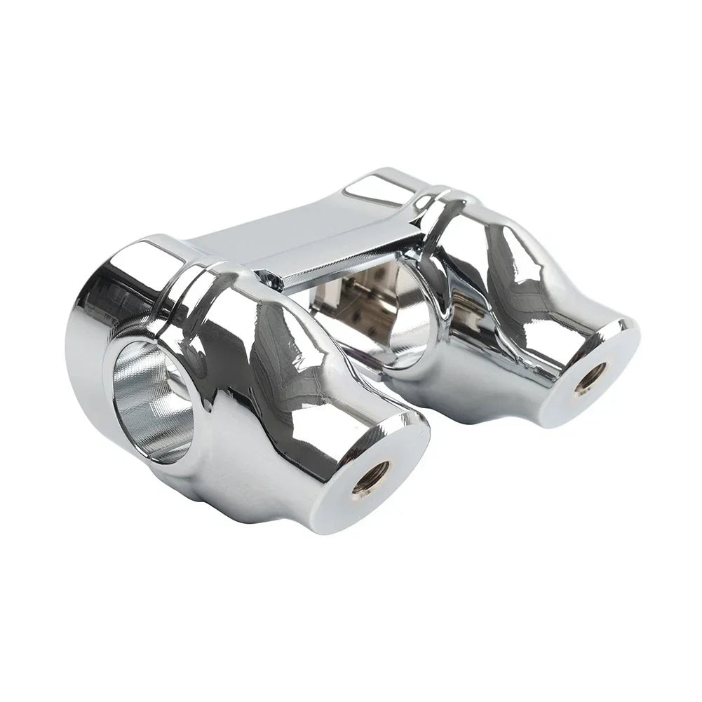 2" Handlebar Riser 1 1/4" Bar Clamp Chrome for Harley Softail