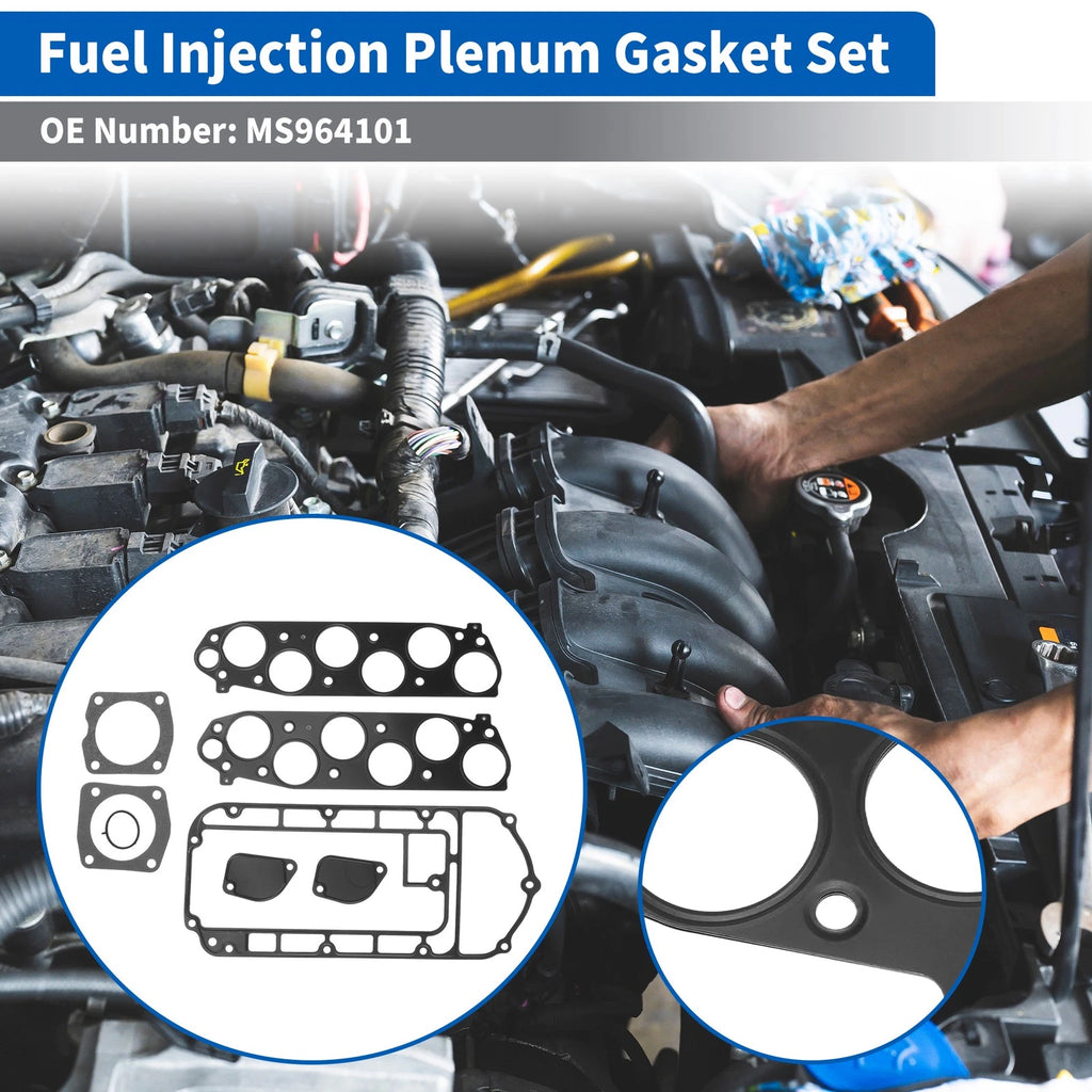 Lower & Upper Intake Manifold Plenum Gasket for Honda Pilot (2003–2008) MS964101