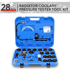 28Pcs Radiator Cooling System Pressure Tester & Vacuum Refill Tool Kit