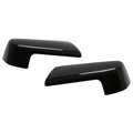 Pair Gloss Black Mirror Cap Covers for Chevy Silverado GMC Sierra 1500 (2019–2023)