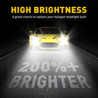 2X H4 LED Headlight Bulbs