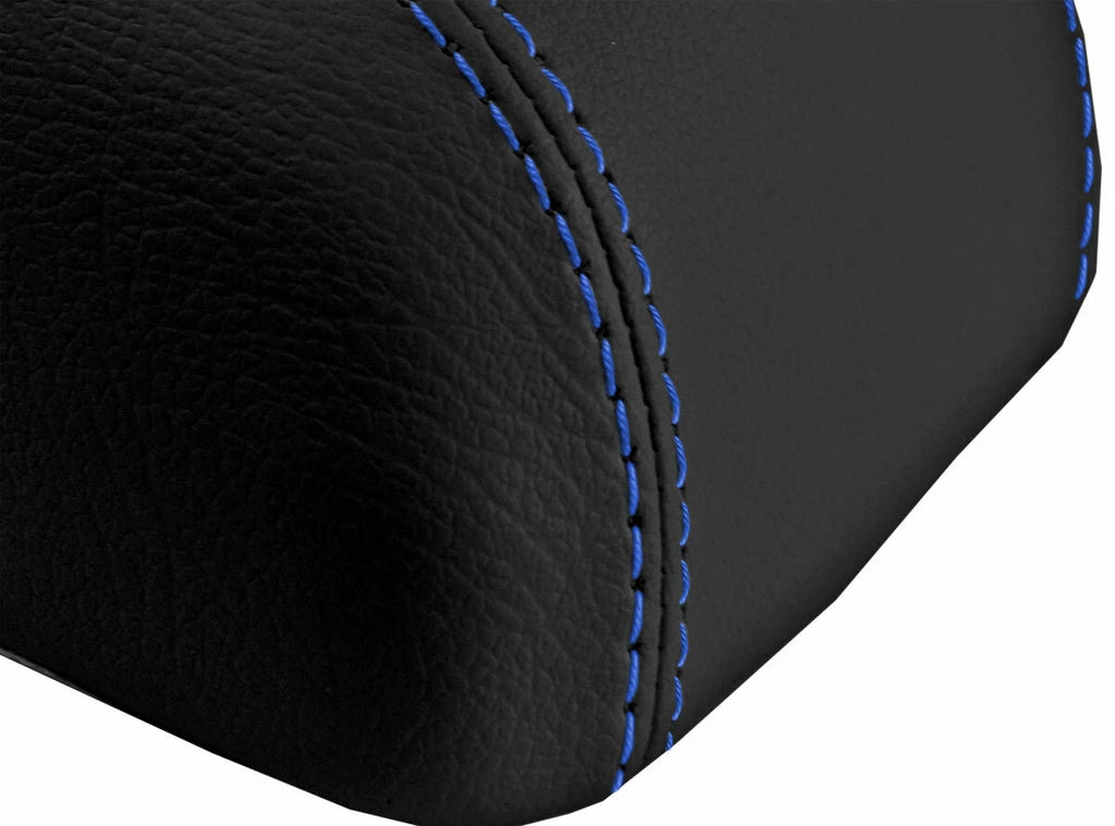 Console Lid Pull Over Cover for Hyundai Elantra (2007–2010) Blue Stitch