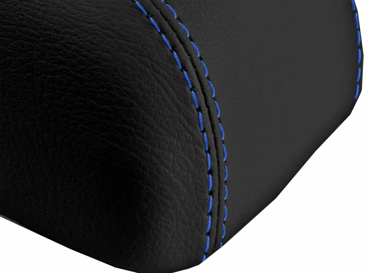 Console Lid Pull Over Cover for Hyundai Elantra (2007–2010) Blue Stitch