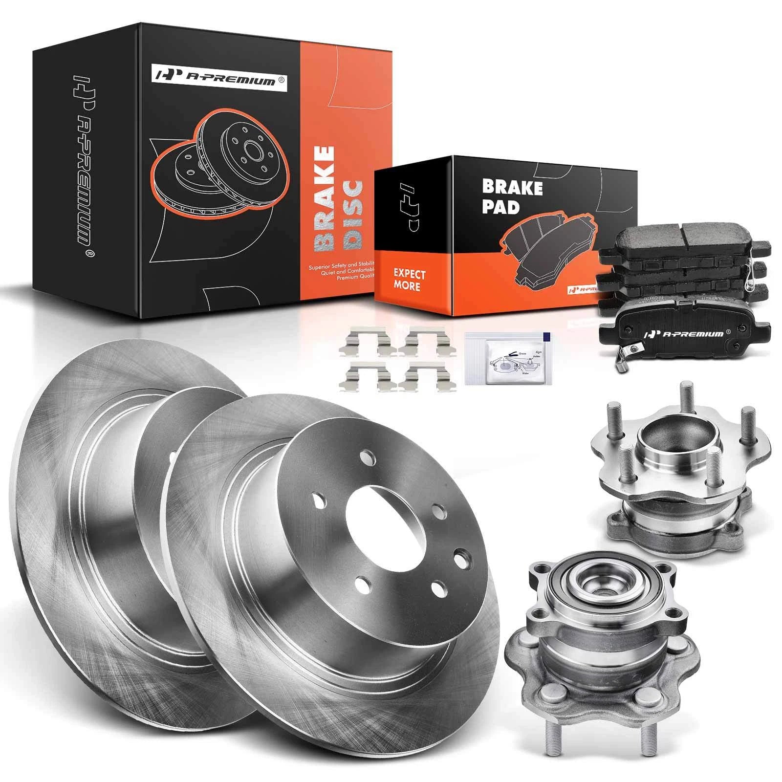 Rear Brake Rotor & Pads Set for Nissan Altima (2007–2018)