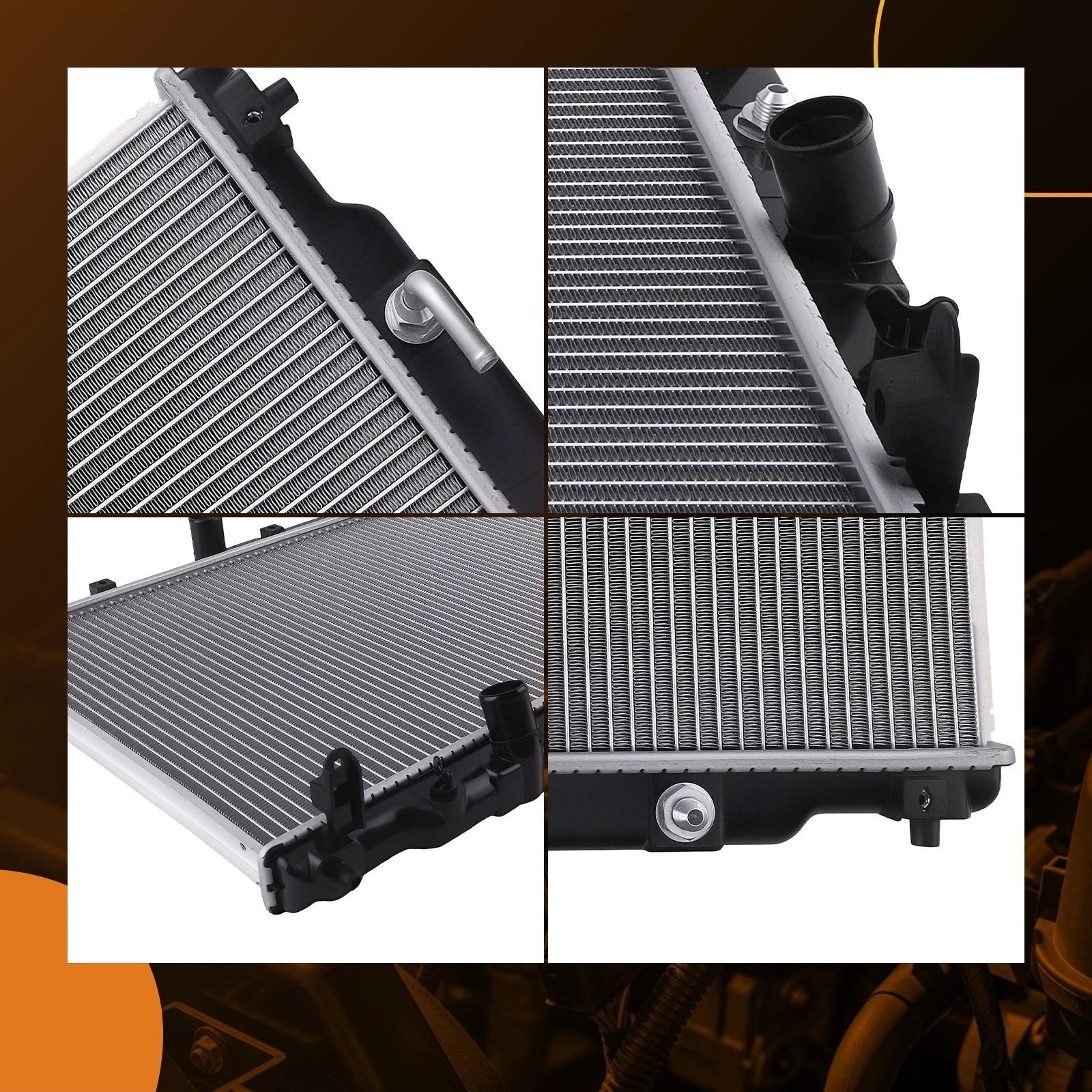 Engine Radiator for Acura TL 3.5L (2009–2011) DPI13121 Transmission Cooler Downflow
