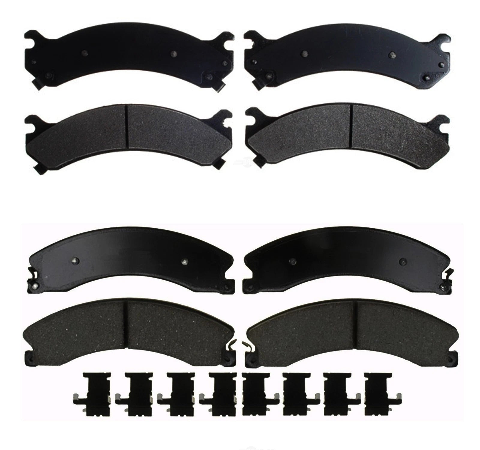 Set of 4 Ceramic Brake Pads for Chevrolet Express 3500, GMC Savana 3500