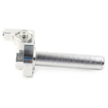 CNC 7/8'' Motor Handlebar Twist Throttle Accelerator Grip for Universal Silver