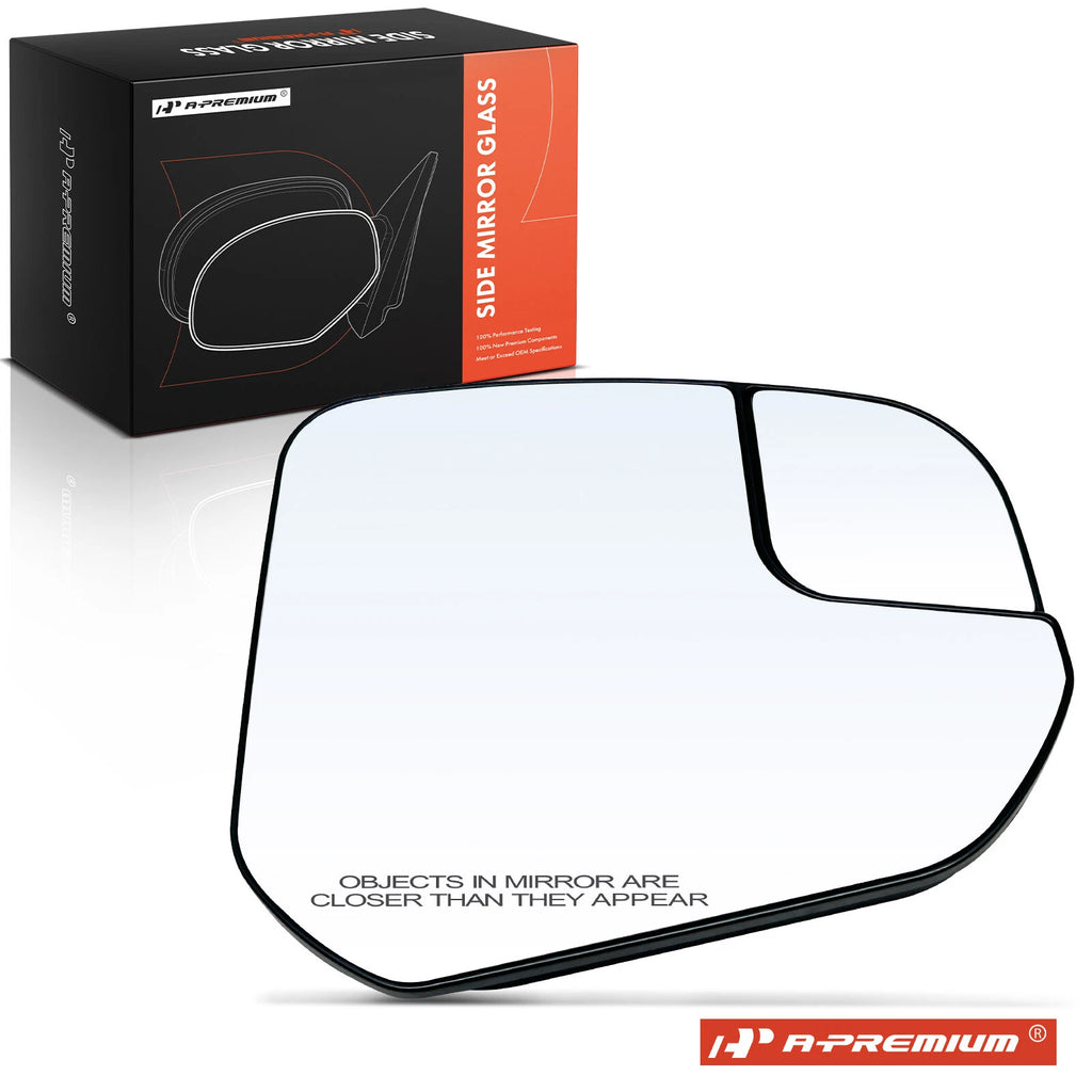 Passenger Power Mirror Glass with Spotter for Ford Transit Connect (2010–2023)