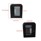 Passenger Side RV Entry Door for Teardrop Trailer (26" W × 32" H) Black