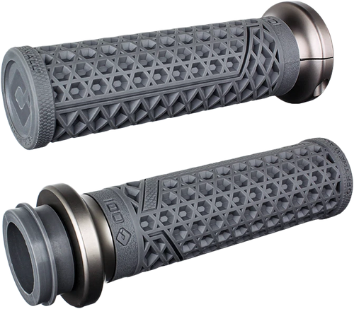 1 Inch Graphite Gun Metal Grips for V-Twin Motorcycle (ODI)