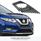 Upper Stainless Steel Black Billet Grille Insert for Nissan Rogue (2017-2020)