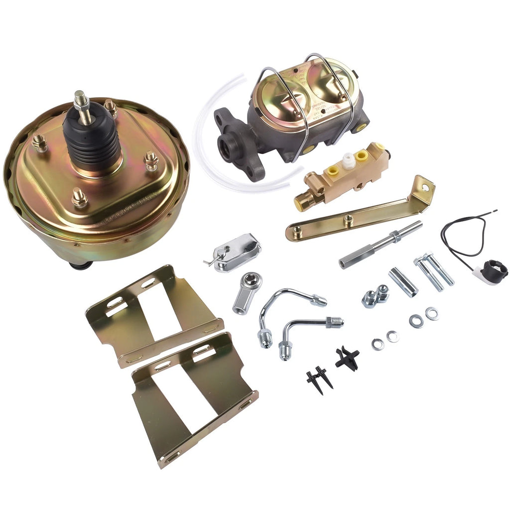 8" Zinc Brake Booster & 1" Master Cylinder for Chevy C10 C20 (1960–1966)
