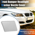 Right Side Front Bumper Washer Nozzle Cover for BMW 3 Series E90 Silver Tone