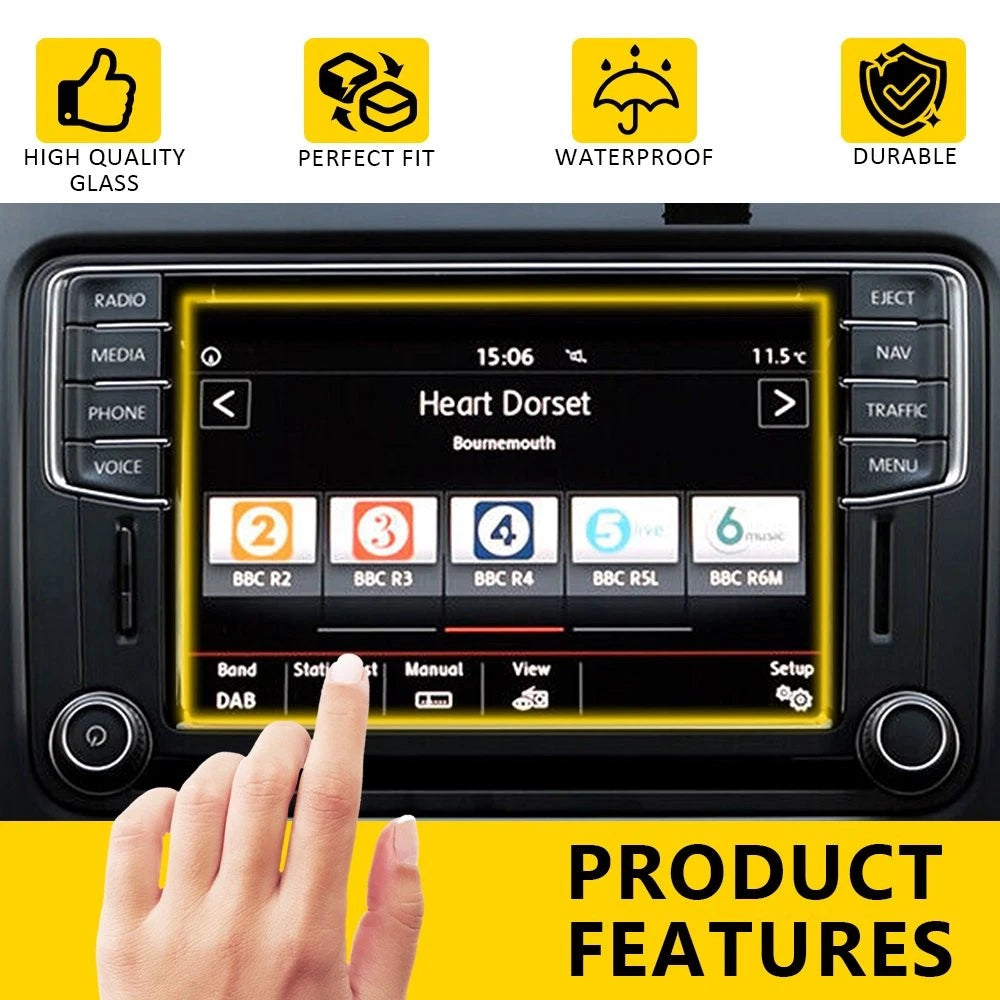 6.5'' Touch Screen Digitizer for VW Skoda MIB Car STD2 Radio (200-680)