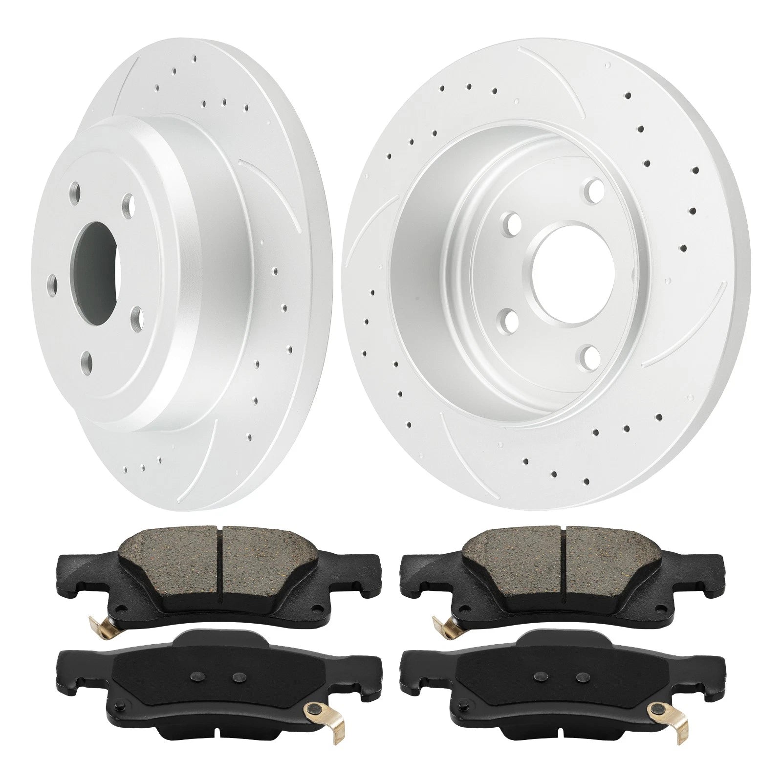 Drilled Slotted Rear Brake Kit for Jeep Grand Cherokee (2012–2020)