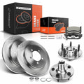 Rear Disc Brake Rotors & Pads + Calipers for Ford Explorer Mountaineer (1997–2001)