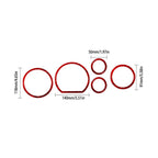 Carbon Fiber Speedometer Accent Cover Trim for Toyota Tundra (2007-2013)