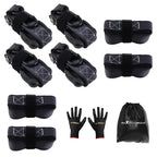 Set of 2 Ratchet Tie Down Straps 1.6in x 8ft for Truck Trailer