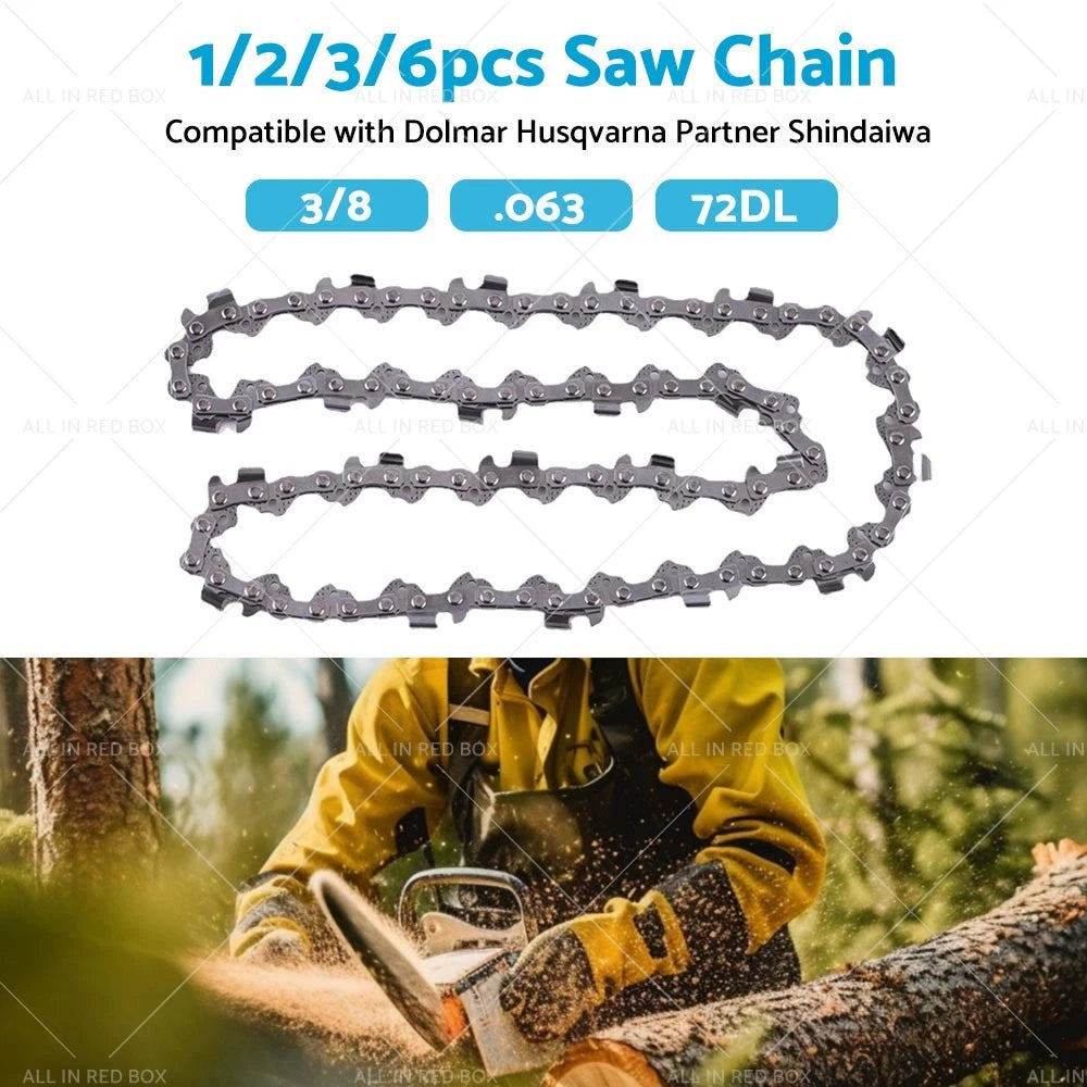 Chainsaw Chain 3/8 .063 72DL Semi Chisel for Husqvarna Stihl