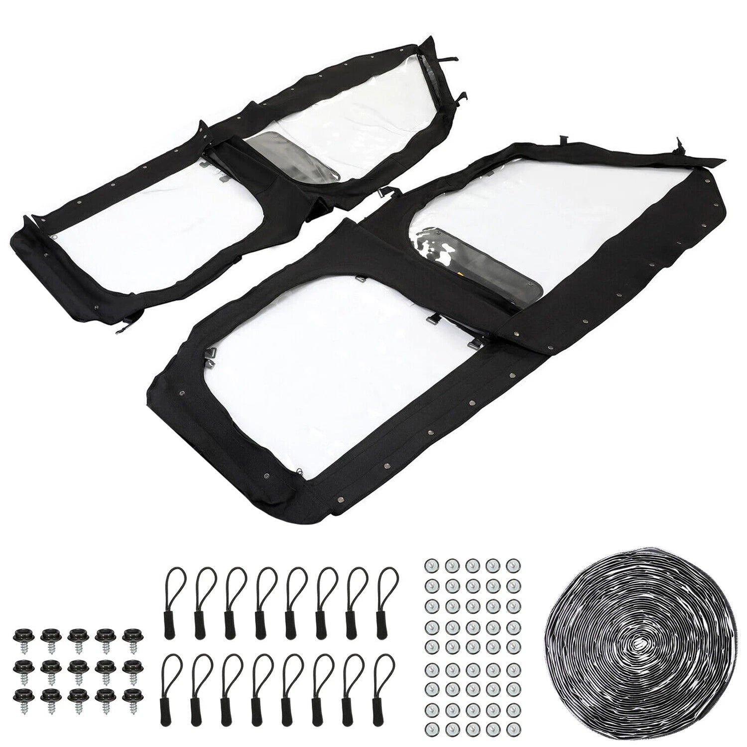 2X Soft Cab Enclosure Upper Doors for Polaris General XP 4 1000