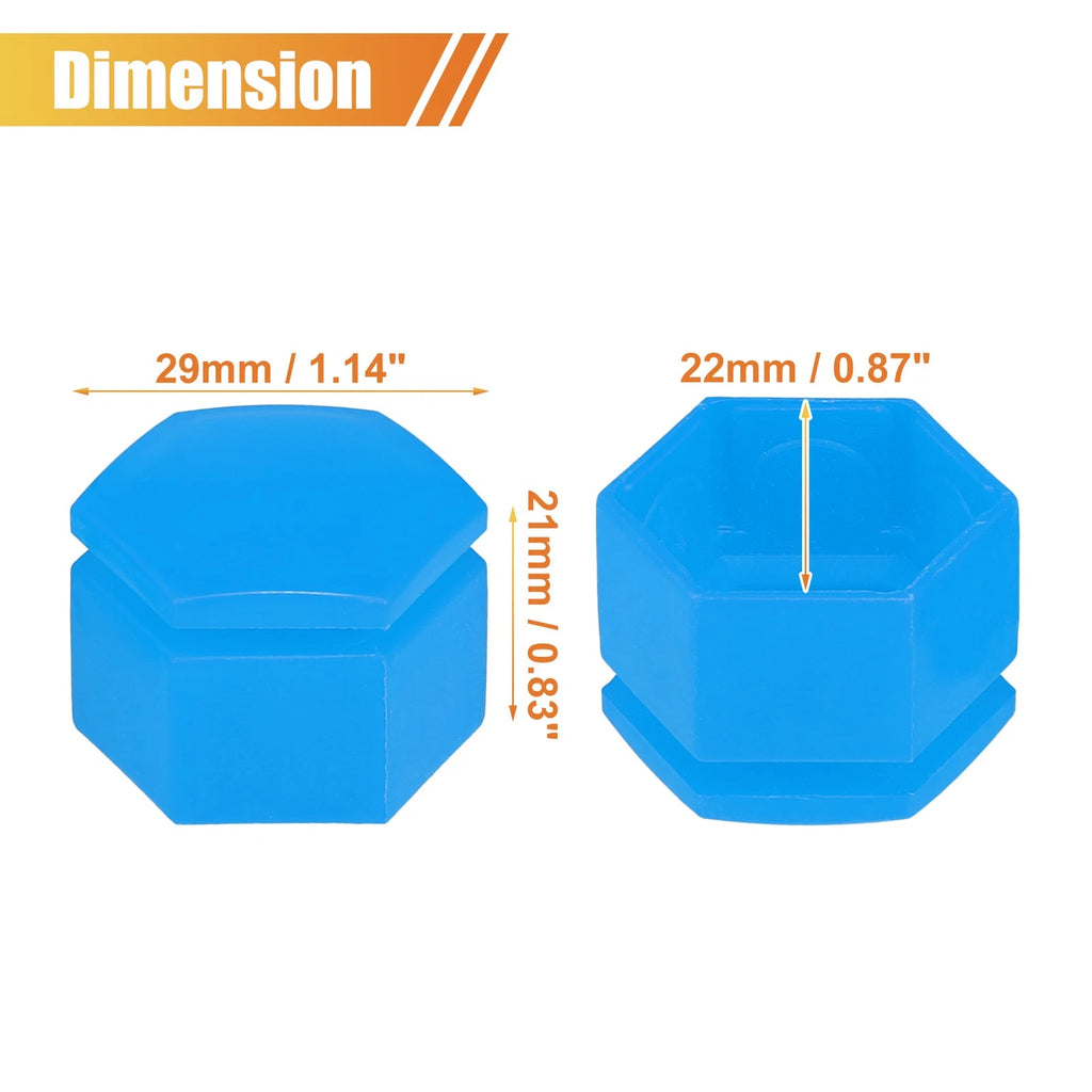 20 Pcs 22mm Wheel Lug Nut Cover for Land Rover Range Rover Sport (2006–2013) Blue