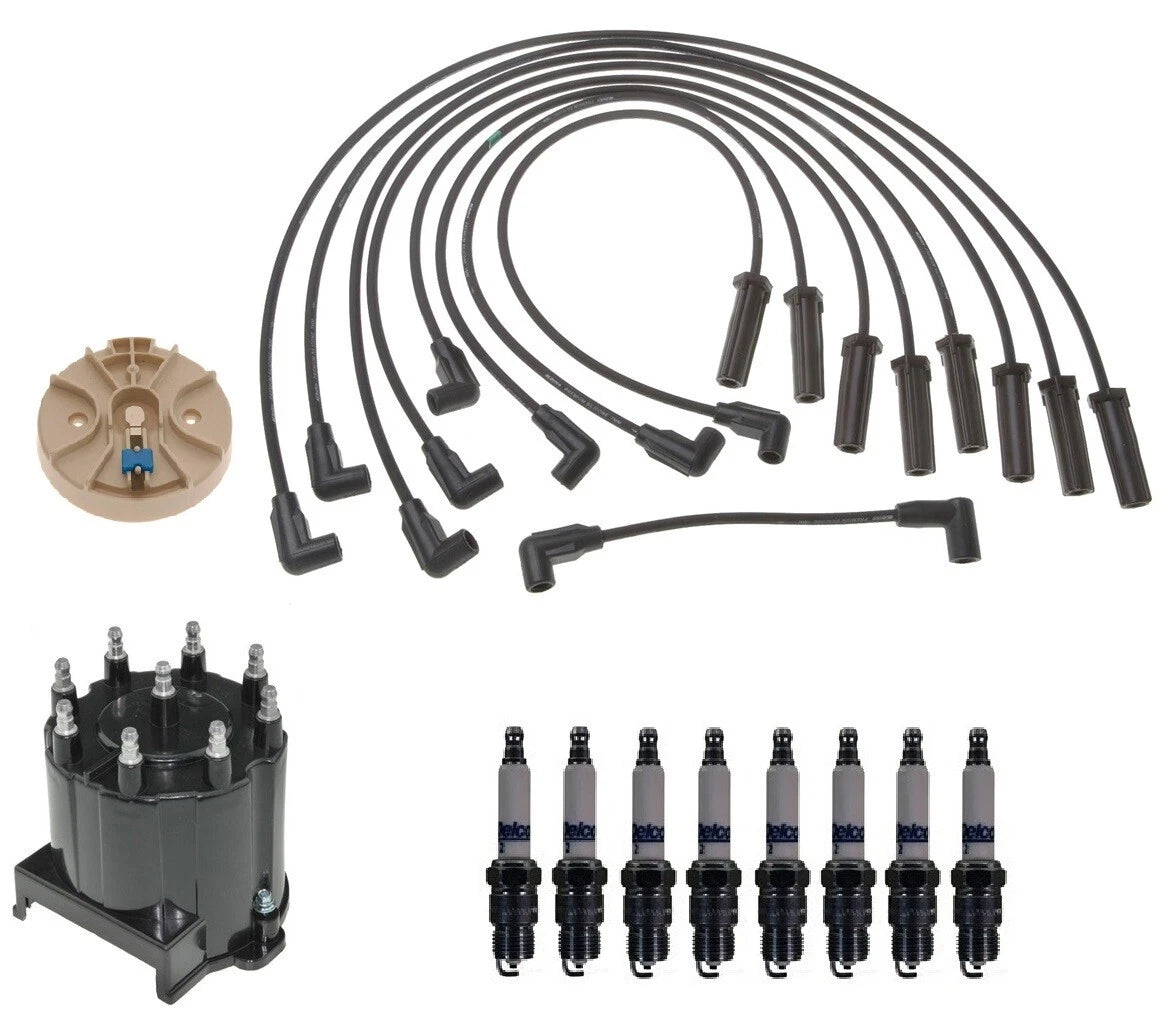 ACDelco Ignition Kit for G3500 P3500 V8 (1996–2002) - Rotor, Cap, Wires, Plugs