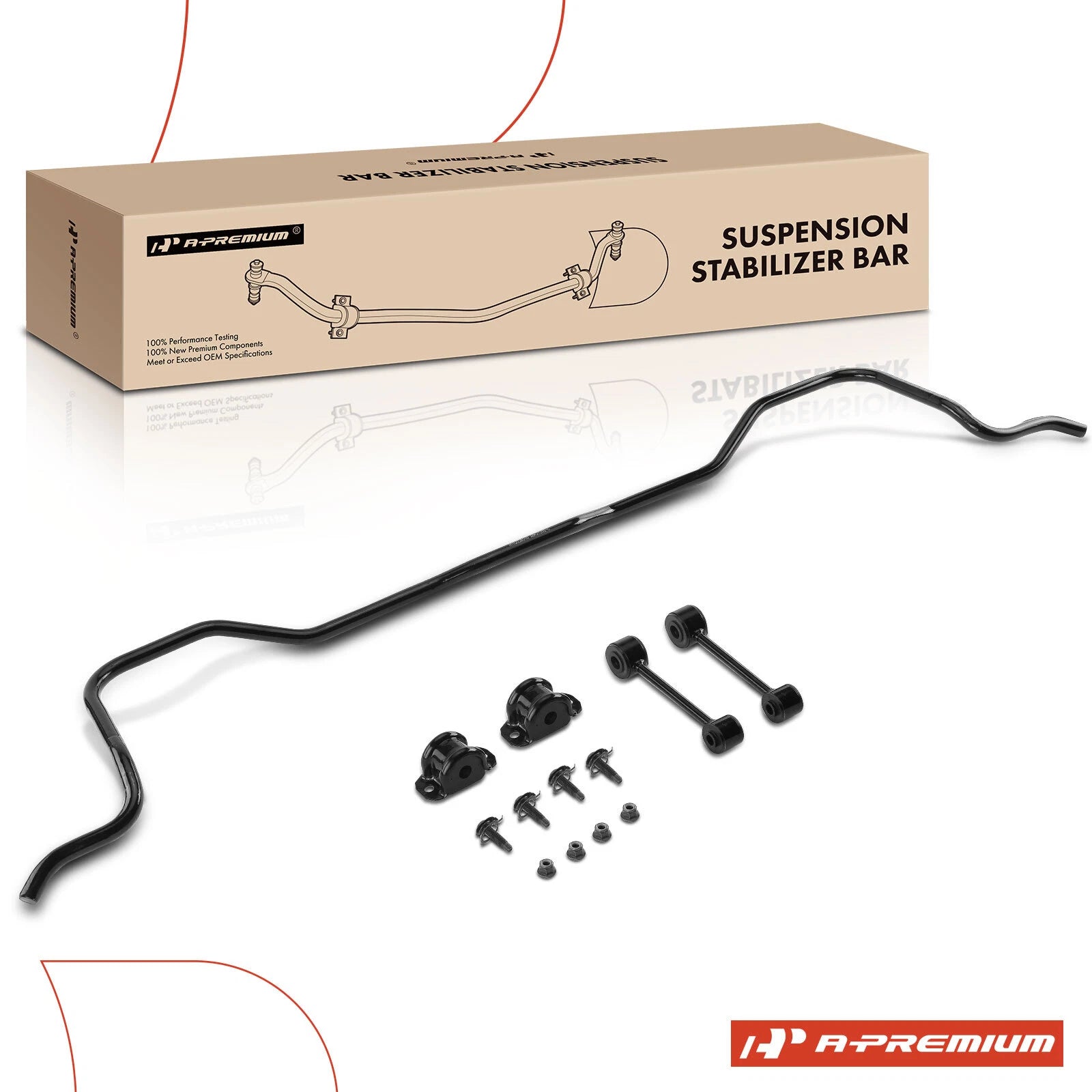 Suspension Stabilizer Bar with Bushing Kit for Ford Mustang 