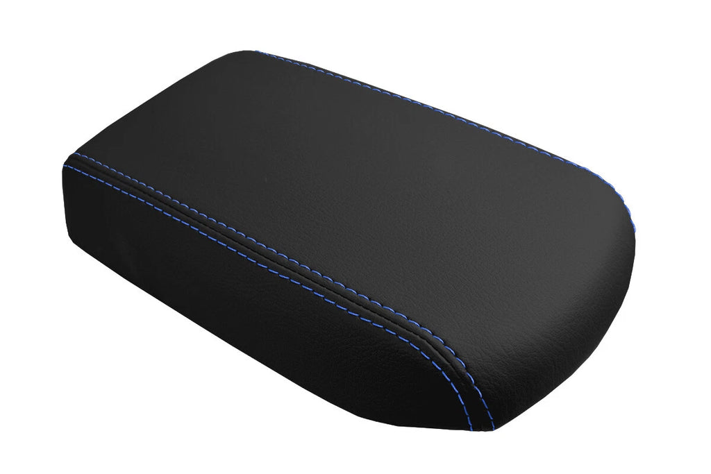 Console Lid Pull Over Cover Leather for Toyota Corolla (2009–2013) Blue Stitch