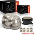 Rear Disc Brake Rotors & Ceramic Pads for Jeep Wrangler (2018–2020)