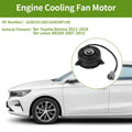 Radiator Fan Motor for Toyota Sienna (2011–2016) No. 1636331160
