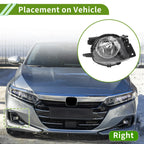 1 x Fog Light Grill for BMW 330i (2006-2008) Clear Black