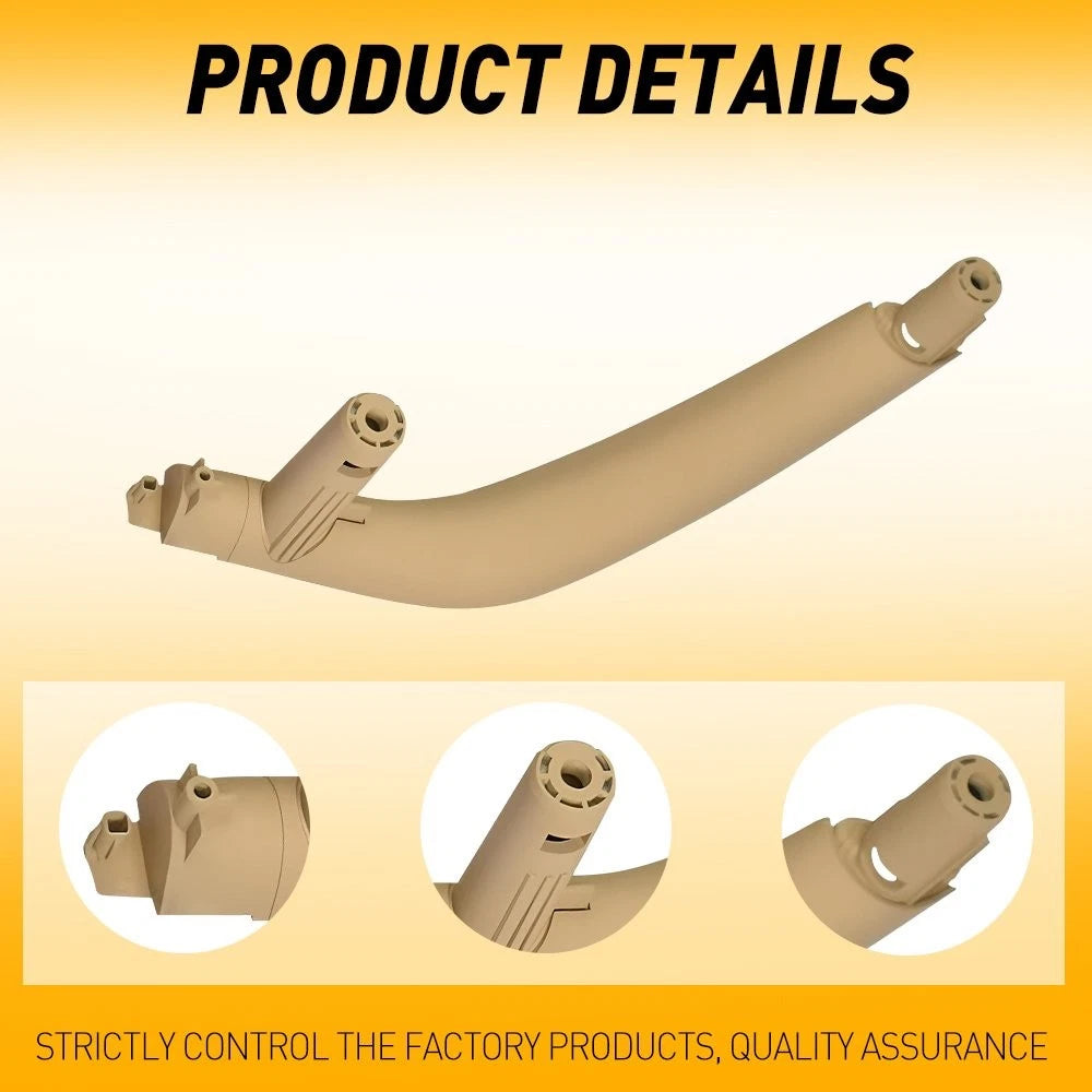 2X Door Panel Handle Pull Trim Cover for BMW X5 X6 (2014–2018) Beige
