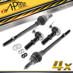 Set of 4 Inner & Outer Tie Rod Ends for Chevy Express 2500 3500 (2003–2020)