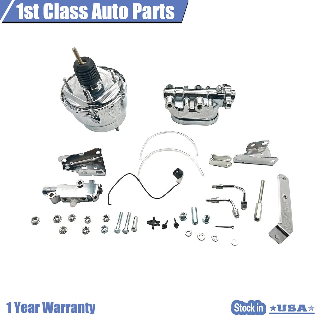 Dual Power Booster Master Cylinder & Bracket for Pontiac (1967–1969)