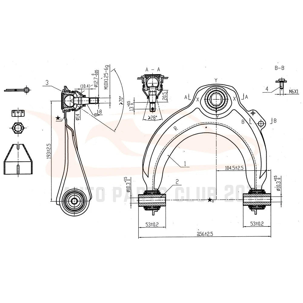 Set of 12 Control Arms and Ball Joints for Honda Accord (2003–2007)