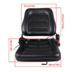 Universal Seat for Forklift Garden Tractor Lawn Mower w/Adjustable Backrest